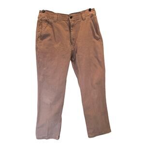 CAT Caterpillar Men’s Brown Work Pants Utility Stretch Chinos Durable